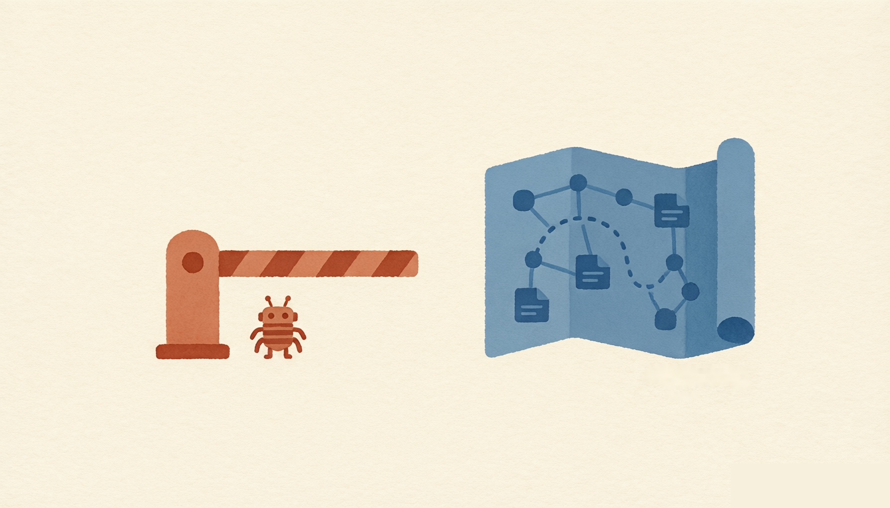 robots.txt 像闸门拦截爬虫,sitemap 像地图指引爬虫